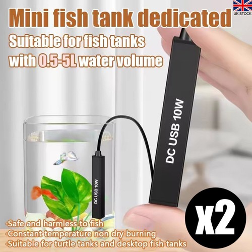 2pcs usb mini aquarium - 2pcs, heater