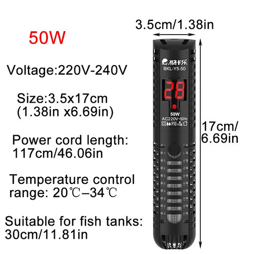 Aquarium heater fish tank lcd - heater,